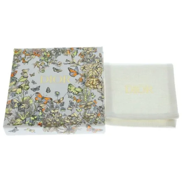 Dior Logo Faux Pearl Earrings Gold - Picture 6 of 6